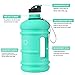 SOCOO 2.2L Water Jug Motivational Workout Fitness Bottle/BPA-Free for Gym Athletic Outdoor Plastic Sports Large Bottle 77 Ounce /45OZ/35OZ (Coating Mint, 2.2L/77OZ)