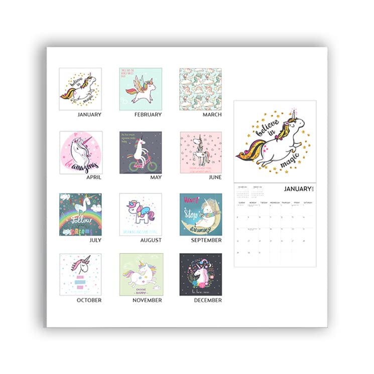 unicorn-calendar-2023-with-sticker-pack-large-12-x-12-inch-unicorn