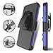 Galaxy S7 Case,TILL [Knight Armor] Heavy Duty Full-Body Rugged Holster Resilient Armor Case [Belt Swivel Clip][Kickstand] Combo Cover Shell for Samsung Galaxy S7 S VII G930 GS7 All Carriers [Blue]