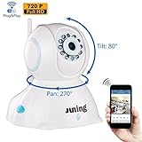 Home Wifi Wireless Security Camera System 720P HD Pan Tilt-JUNING C42 IP Camera (Day/Night Vision,baby monitor,2 Way Audio,SD Card Slot, Alarm)
