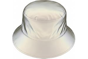 PAODIKUAI Men and Women Night Reflective Hat Runner Cap Visor Bucket Hat Flash Rave Festival Boonie Cap
