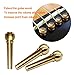 Metal Acoustic Guitar Bridge Pins 6pcs Brass Guitar Strings Fixed Cone String Pins String Nails by Blisstime