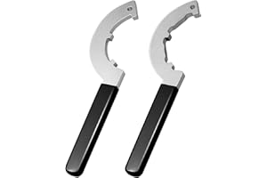 BANLIN T114W Spanner Wrench Set for Coilover & Shock Absorber Heavy Duty Chromium Vanadium Steel Coilover Wrench Compatible with QA1, Adjustable Struts & Suspension Maintenance Tools,Non-Slip Grip