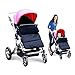 Kidsidol Baby Sleeping Bag Universal Bunting Bag Stroller Footmuff Cover 3-in-1 Baby Stroller Blanket Waterproof Windproof Stroller Annex Mat Keep Warm and Detachable (Black)