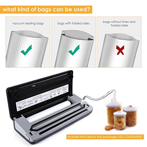 PARTU - Vacuum Sealer Dry/Moist Function For Family, Travel, Dried Fruit, Vegetables Food Vacuum Sealer With Vacuum Bag Cutter || Cable Storage Slot || Configure a Roll of Vacuum Bag - Thumbnail 2