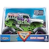 Monster Jam, Official Grave Digger Monster Truck, Die-Cast Vehicle, 1:24 Scale
