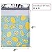 UCGOU Bubble Mailers 6x10 Inch Lemon Designer 25 Pack Poly Padded Envelopes Small Business Mailing Packages Self Seal Adhesive Waterproof Boutique Shipping Bags for Jewelry Makeup Supplies #0
