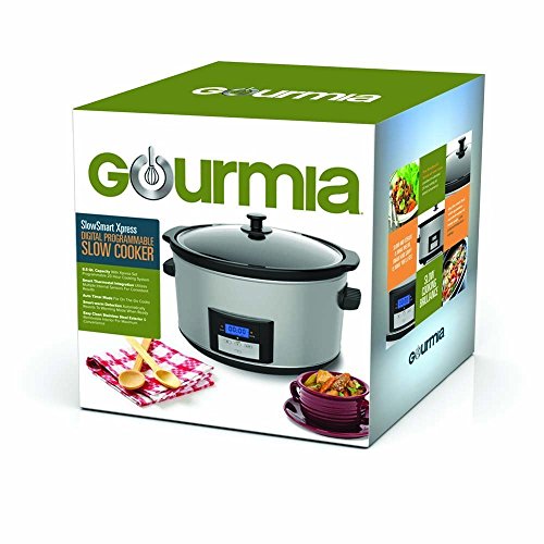 Gourmia DCP860 Programmable Slow Cooker, Silver Pricepulse