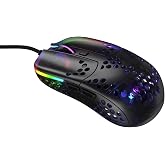 Xtrfy MZ1, Ultra-Light Wired Gaming Mouse, Cutting-Edge Pixart 3389 Sensor, Unique Shape for Optimum Aim, Adjustable RGB Lighting, Zy&rsquo;s Rail Edition