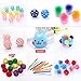Cowfish Cat Toys Kitten Toys Assortments, 27PCS Variety Toy Set Including Cat Feather Teaser Wand, Feather Toys, Mice, Catnip Toys, Colorful Balls, Bells for Cat, Kitty, Kitten
