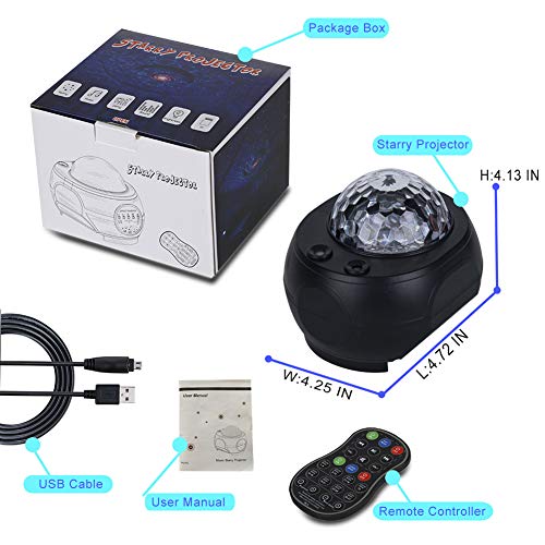 FlyonSea Galaxy Projector, Kids Star Projector Night Light with Remote