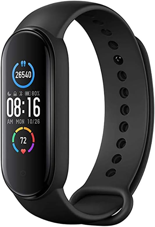 Xiaomi Mi Band 5 Smart Wristband 1.1 inch Color Screen Miband with Magnetic Charging 11 Sports Modes Remote Camera Bluetooth 5.0 Global Version - Black