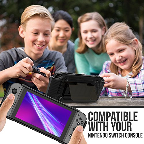 Heavy-Duty-Case-Stand-Stores-5-Games-Slim-Compact-Multi-Angle-Holder-Play-Stand-for-2017-Black