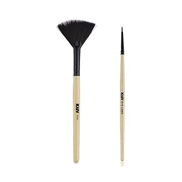 Kaiv Combo of Fan Brush & Lip Liner Brush