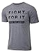 Jumpbox Fitness Fight For It - Every Rep Counts - Men's Weightlifting Gray Triblend Workout Gym T-shirt