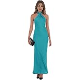MstinGcc Satin Halter Bridesmaid Dresses for Wedding Formal Evening Maxi Dress for Women 2026
