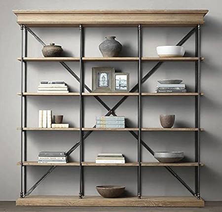 Libreria Verticale Beckett In Legno E Ferro Grezzo Xlab