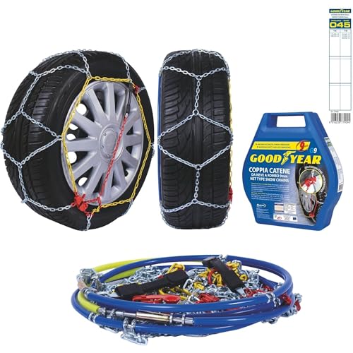 Goodyear 77909: "G9" Schneeketten, 9 mm, Größe 45, Zertifizierung TUV und ÖNORM