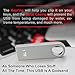 SCORDERS USB Flash Drive (1 TB) High-Speed Data Storage Thumb Stick | Store Movies, Pictures, Documents | PC, Smartphone, Mac Support (Silver)