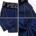 SILKWORLD Mens 3/4 Compression Tights Leggings Active Base Layer Pants for Workouts Jogging Sports, Blue， US X-Large