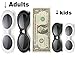 FOURCHEN Kids Sunglasses, Bold Retro Oval Mod Thick Frame, Round Lens, 100% UV Proof for Girls/Boys, Toddler & Kids