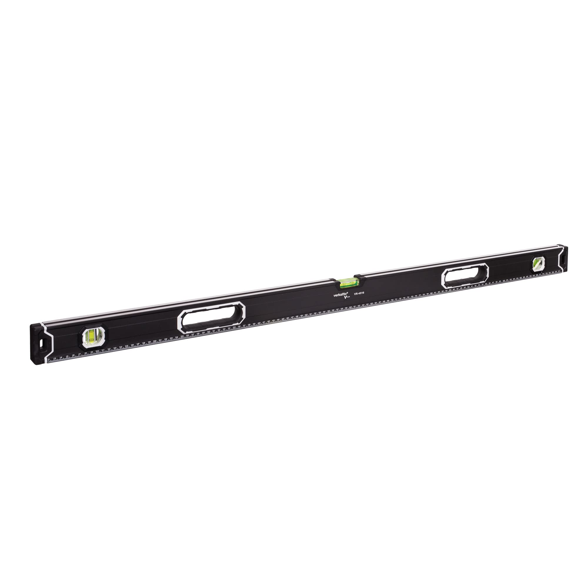 MIVOS Aluminium Spirit Level 120 cm with Magnet System and Aluminium Housing - 3 Levels - High Accuracy - Magnetic Spirit Level