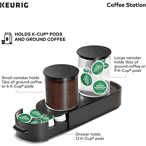 Keurig KCup Pod & Ground Coffee Storage Unit, Coffee Storage, Holds up