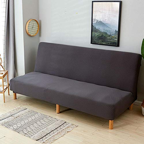 Waterproof Sofa Cover Sofa Bed Cover Folding Armless Sofa Cover Couch Slipcover Furniture Protector Cover Couch Bed Futon Cover Washable - Thumbnail 3