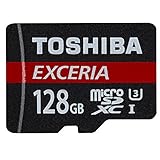 Toshiba EXCERIA M302-EA - Tarjeta de memoria MicroSDXC de 128 GB (UHS-I Clase 10), color negro