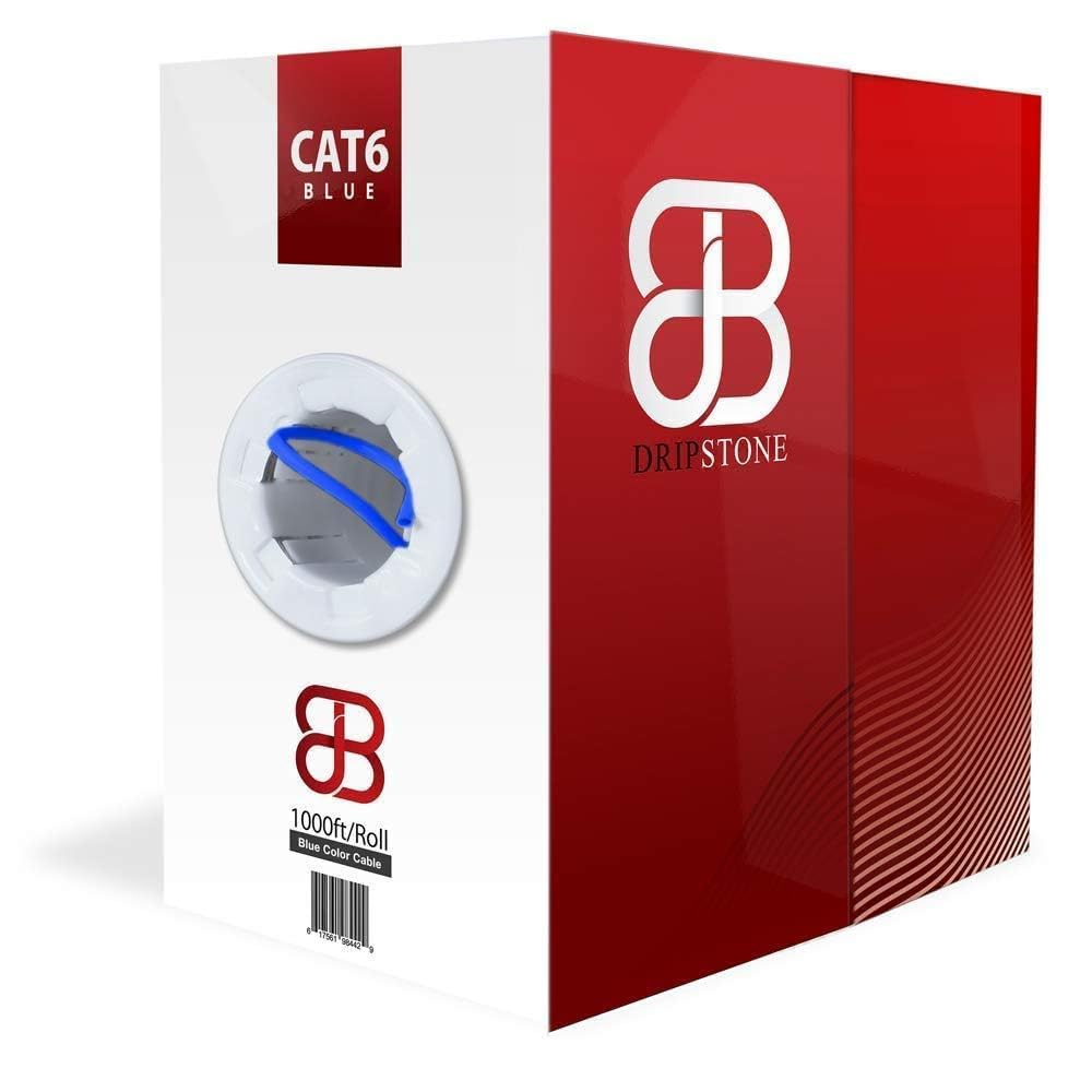 DRIPSTONE CAT6 Ethernet Cable 1000ft Bulk Network