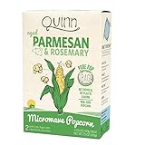 Quinn Snacks Microwave Popcorn - Made with Organic Non-GMO Corn - Great Snack Food for Movie Night {Parmesan & Rosemary, 1 Box}