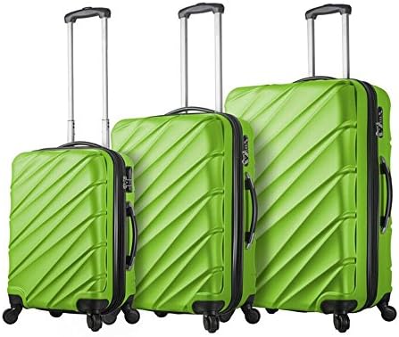 Viaggi Mia Italy Lodi Hardside Spinner 3pc Set, Green, One Size