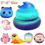 Jumbo Slow Rising Squishies Charms Kawaii Squishies Cream Scented Toys For Kids and Adults (White)