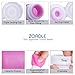 ZOADLE Travel Bottles Set for Liquids - TSA Approved Leak Proof Silicone Cosmetic Travel Containers with Labels and Clear Travel Bag, for Shampoo, Conditioner, Lotion, Toiletries (3 oz + 1.25 oz)