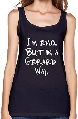 I'm Emo But In A Gerard Way 100% Cotton Womens Graphic Tank Tops