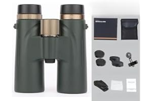 Warmax Binoculars 12x42 Adults High Magnification Binoculars, High-Definition Low-Light Night Vision Travel Photography Metal