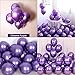 Chrome Metallic Balloons for Party 50 pcs 12 inch Thick Latex balloons for Birthday Wedding Engagement Anniversary Christmas Festival Picnic or any Friends & Family Party Decorations-Metallic Purple