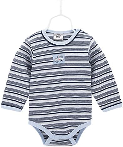 Long Sleeve Onesie Bodysuit For Infant Baby Boy Girl, Cotton Stripe And Car Onesies Bodysuits