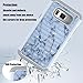 Samsung Galaxy S8 Plus Case,Berry Accessory Studded Rhinestone Crystal Bling Hybrid [ Dual Layer ] Armor Case Cover for Samsung Galaxy S8 Plus 2017 - Marble Texture