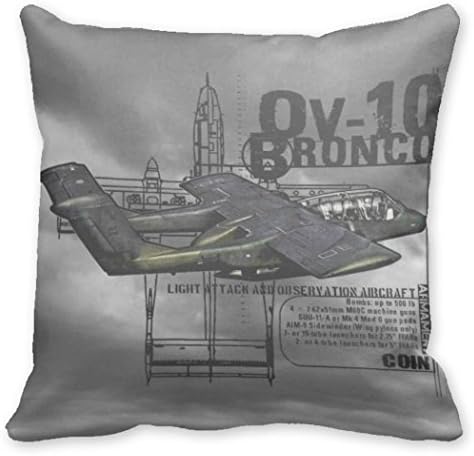 Kronial Throw Pillow Case Covers OV-10 Bronco Cushion Cover