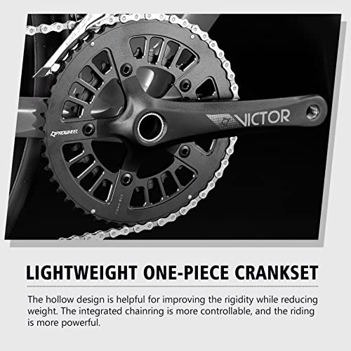 SAVADECK Carbon Road Bike, Warwinds3.0 700C Carbon Fiber Frame Carbon Fork Racing Bicycle With Shimano Sora 18 Speed Derailleur System And Double V Brake
