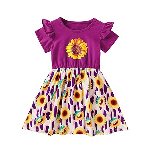 Little Story Toddler Kids Baby Girls Sunflower Floral Princess