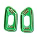 MOEBULB Interior Door Handle Lock Switch Button Cover Panel Frame Decoration Trim compatible with Jeep Wrangler JK 2011-2015 (Green)