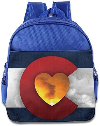 Love In Colorado Flag Multipurpose RoyalBlue Pupils School Bag Outdoor Backpack