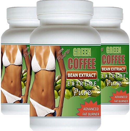 (3) Bottles Pure Super Green Coffee Bean Extract Extreme® 800mg - 180 Doses Slender Product