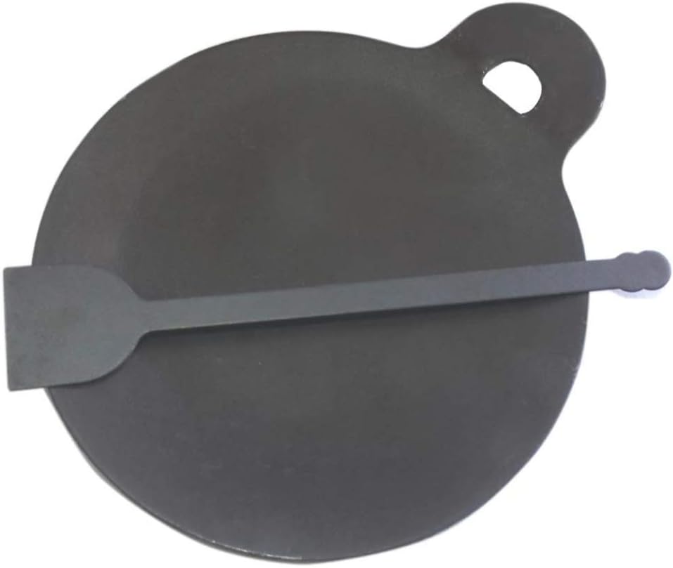 Naksha Non Stick Iron Tawa, 12 Inches, Black