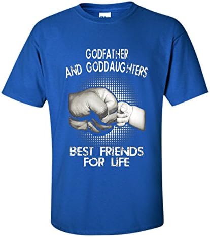 Teesmk G- Godfather And Goddaughters Best Friends For Life T-Shirt Father's day cool shirt (Royal;XX-Large)