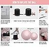 Exercise-ball-with-Air-Foot-Pump-55-75cm-Anti-Burst-Support-2200lbs-Extra-thick-Yoga-Birthing-Pregnancy-Pilates-Core-Strengthen-Fitness-Exercize-Balls-Easy-to-inflate Exercise Birthing Pregnancy ball 55-75cm - Anti-Burst Extra thick Yoga Pilates Core Strengthen Fitness Exercize Labours…