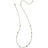 Necklace for Kendra Scott, Haven Heart Gold Strand Necklace for Women in Multi Mix, Fashion Women Jewelry Gifts