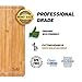 BELLO Premium Bamboo Cutting Board Extra Large and Durable 18 x 12 inches with Drip Juice Groove.The Best Thick Strong Organic Kitchenware